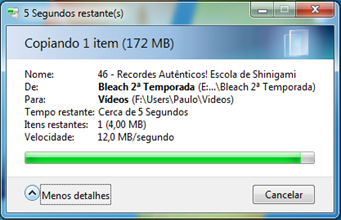 Transferência de dados de um HD