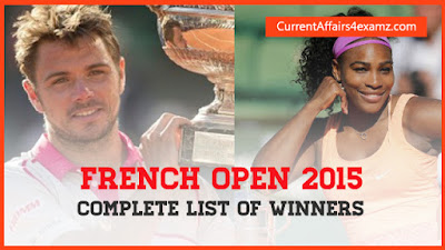 french open 2015 winners list