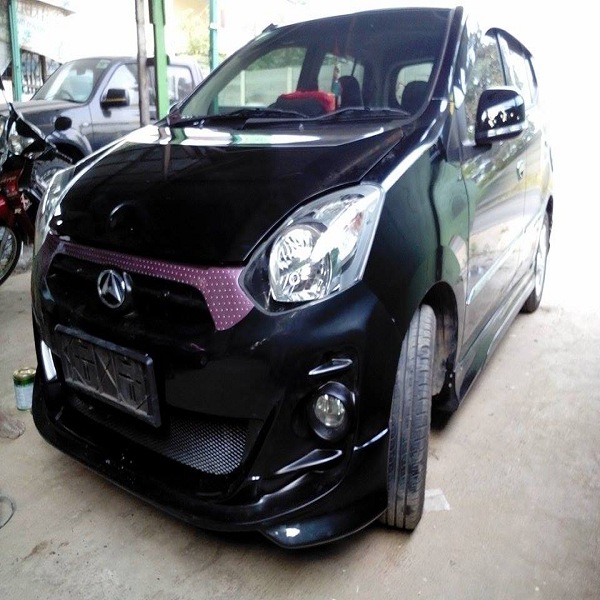 Modifikasi Mobil Agya Trd Warna Putih Hitam Silver Ceper 