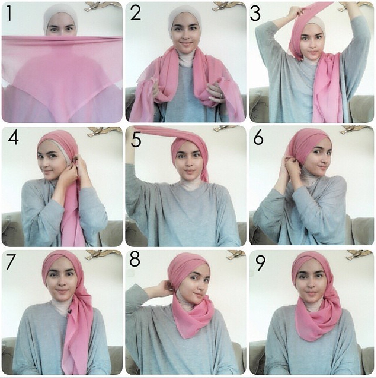 30 Cara Mudah Dan Mudah Memakai Hijab Pashmina Terbaru Tutorial