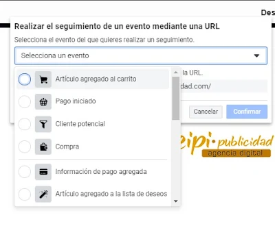 Eventos automáticos de Facebook