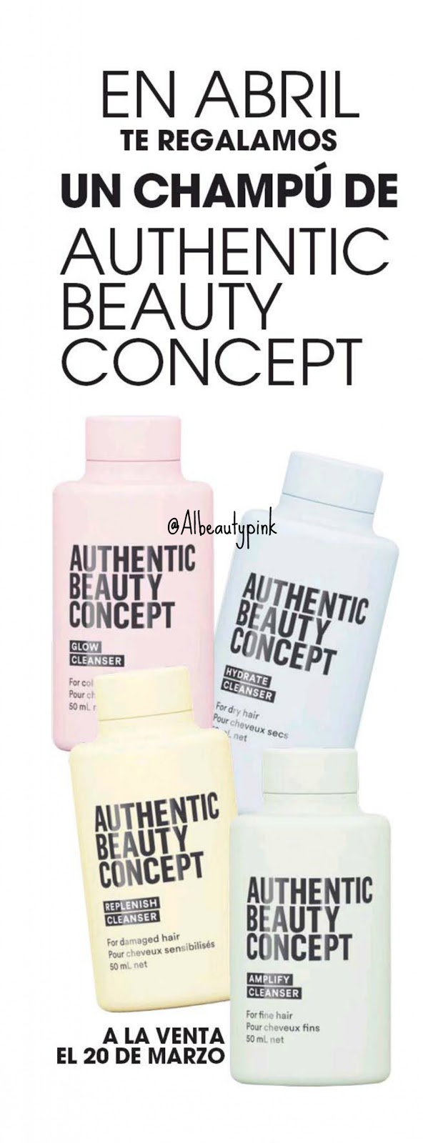 Regalo revista Marie Claire septiembre 2020 authentic beauty concept