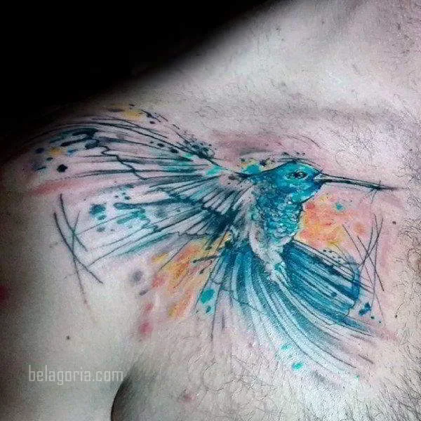 imagen del Tatuaje de un Colibrí