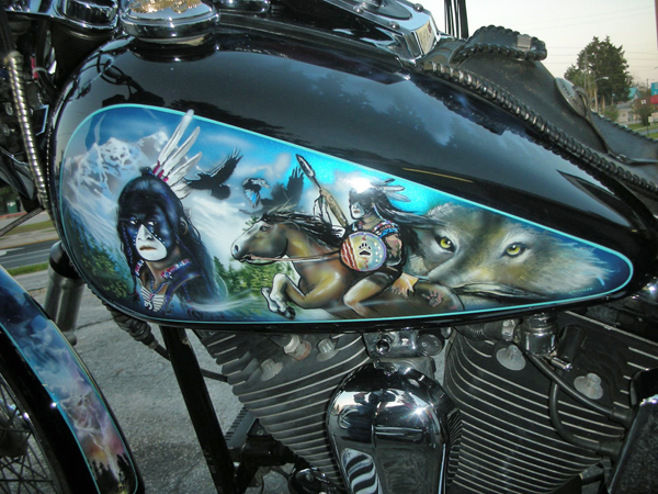 Custom Paint Work On Motorcycles