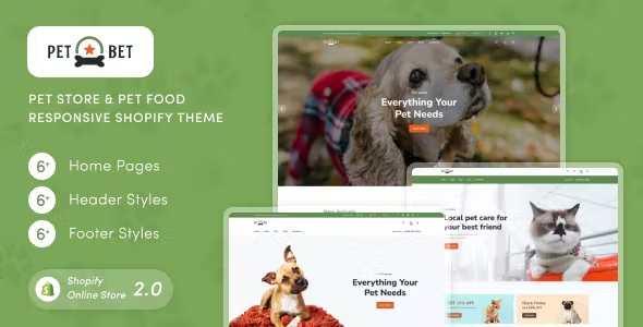 Best Pet Store & Pet Food Responsive Shopify Theme