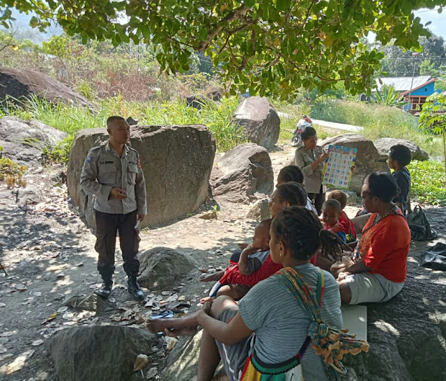 Polres Jayapura Konsisten Jalankan Gerakan Baca Tulis "Gabus" di Sentani