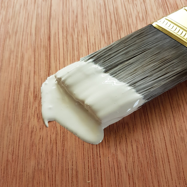 cottage paint on brush