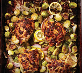 Paprika Chicken Thighs with Brussels Sprouts