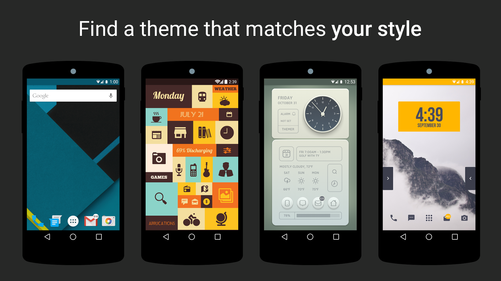 Themer: Android Launcher, HD Wallpaper