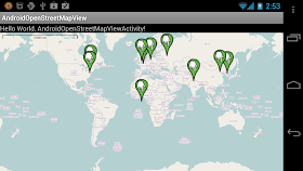 multi-marker OpenStreetMap on Android