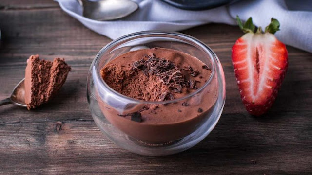 Mousse de Chocolate Saludable - 2 Ingredientes (Esponjoso)