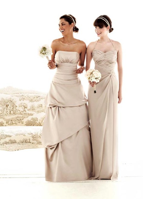 WhiteAzalea Bridesmaid  Dresses  Champagne  Colored  