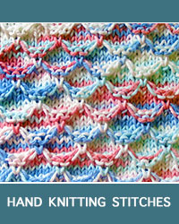 Learn Honeycomb Slip Stitch Pattern with our easy to follow instructions at HandKnittingStitches.com