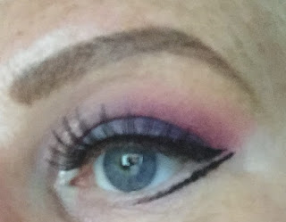 Eylure Definition No 110 Strip False Lashes on my eye by me.
