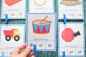 Blues Series Activity: Blends and Digraphs Clipcards