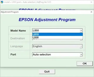 Resetter Epson L810