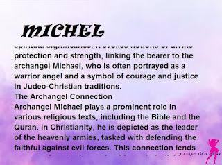 meaning of the name MICHEL