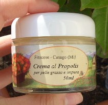 Crema viso al Propolis per pelle grassa e impura - Fitocose -