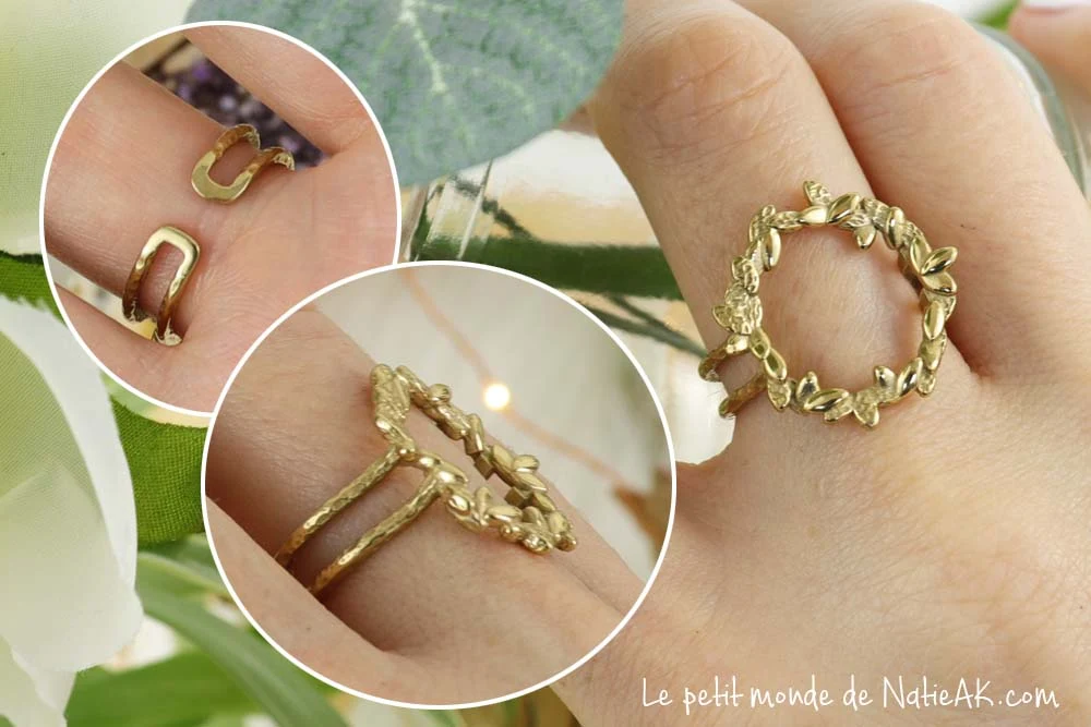 bague pétales de fleurs Emma & Chloé