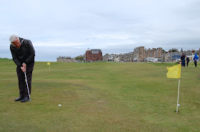 Playing mini-golf on the Himalayas in St. Andrews Playing mini-golf on the Himalayas in St. Andrews