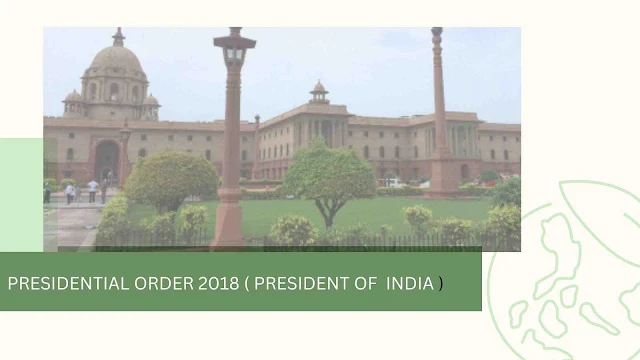 Presidencial order 2018