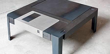 Unique Floppy Disk Coffee Table