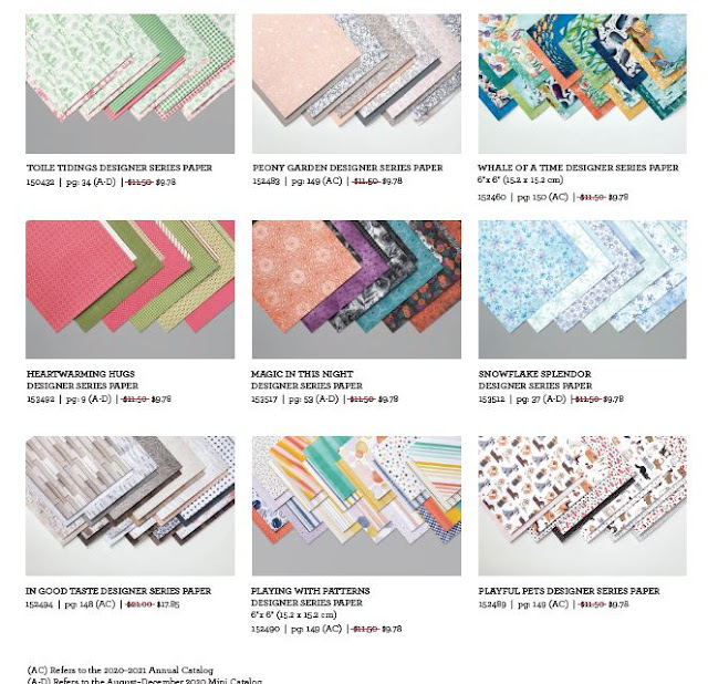 Designer Series Papers on sale at 15 percent off October 2020