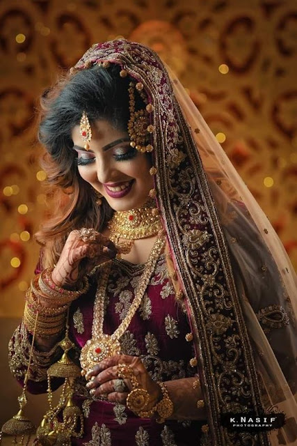 Beautiful Indian Bridal Makeup Look Wallpaper