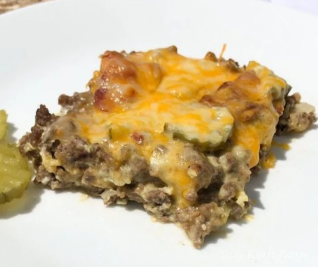 LOW CARB BACON CHEESEBURGER CASSEROLE RECIPE