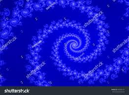 Spiral on blue