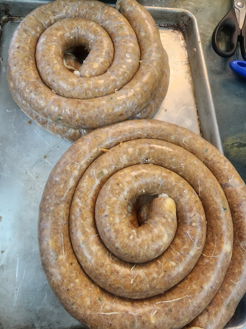 made from scratch bratwurst coils