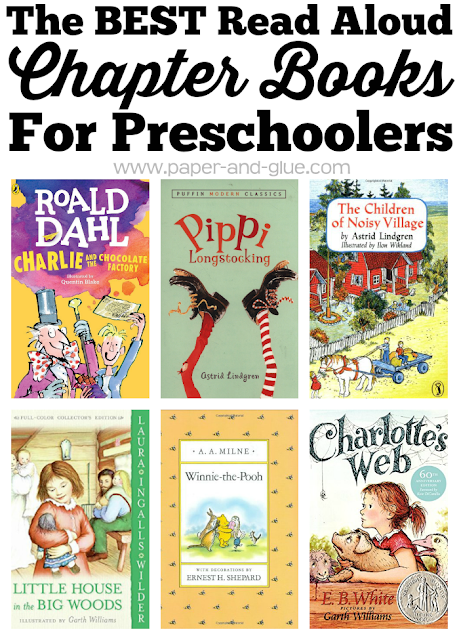 The BEST Read Aloud Chapter Books For Preschoolers- great book list with classic and unique choices.