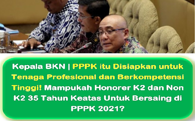 Kepala BKN | PPPK itu Disiapkan untuk Tenaga Profesional dan Berkompetensi Tinggi, Siap Bersaing?!