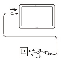 How to charging the Acer ICONIA Tab 10