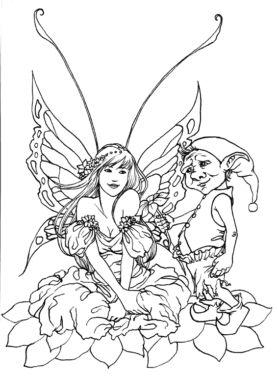 Fairies Coloring Pages 6