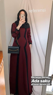 Aisyah Dress - Busana Muslim 2020