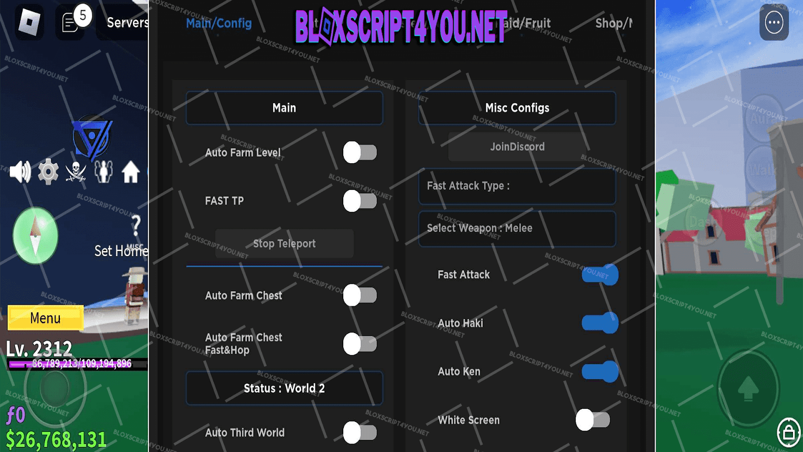 Blox Fruits Script Mobile  Auto Farm, Dungeon & Much More