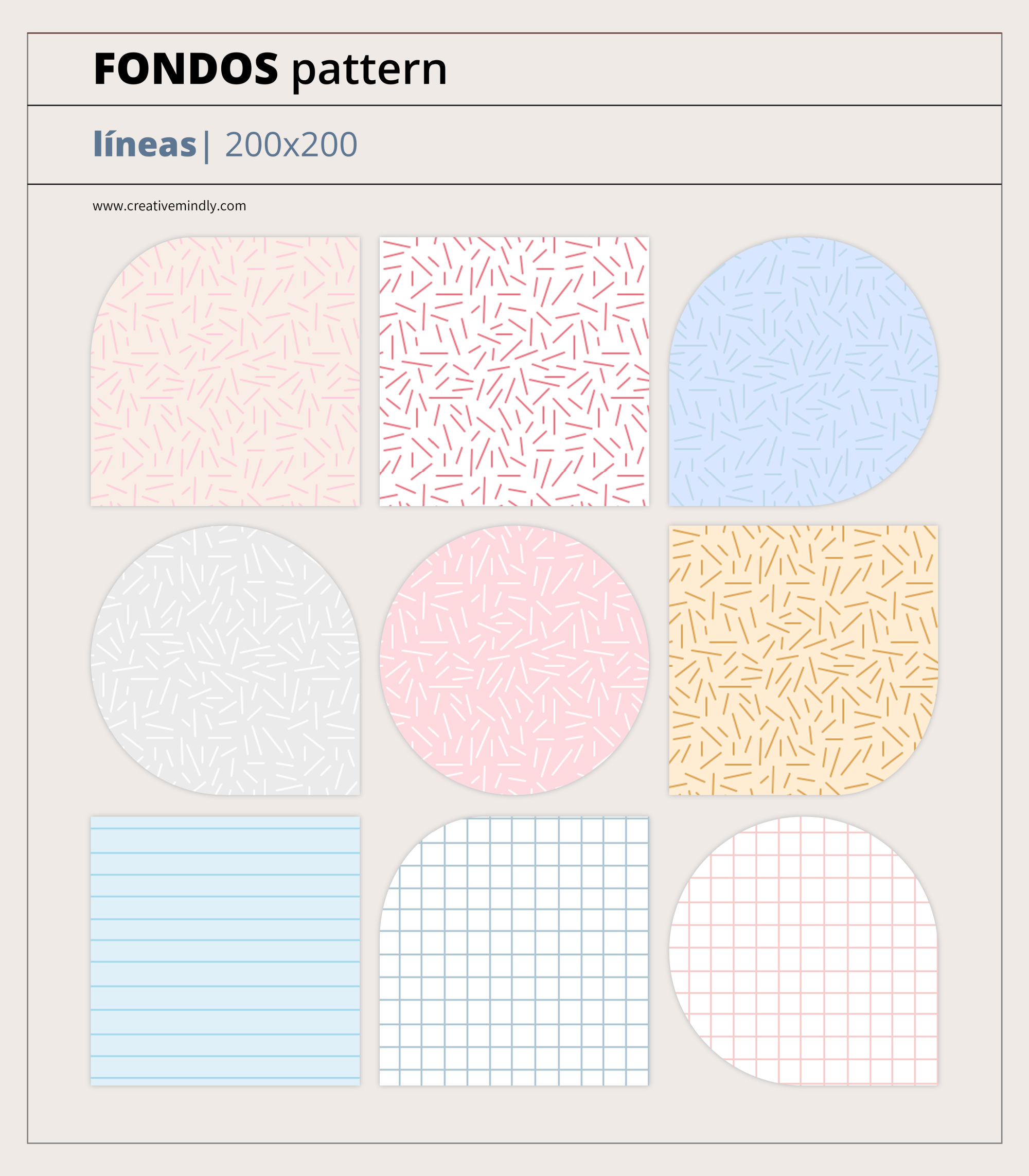 fondos pattern lineas cuaderno