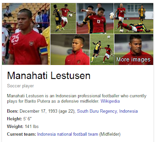  Manahati Lestusen ialah sosok pemain bola yang mulai banyak dikenal oleh penikmat permai Manahati Lestusen