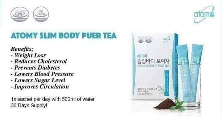 Atomy Puer Tea Reduce Cholesterol Lowers Blood Sugar Level Lowers Blood Pressure Weight Loss Atomy Puer Tea Have 6 Health Benefits Made In South Korea