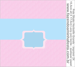 Pink and Light Blue: Free Printable Candy Bar Labels.