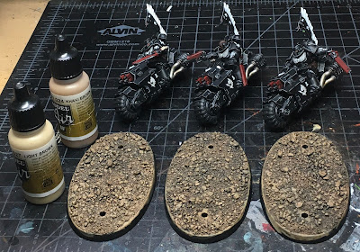 Dark Angels Ravenwing Outriders WIP