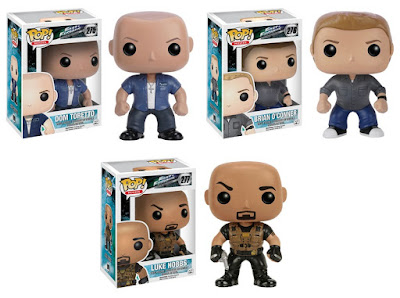 Fast & Furious Pop! Movies Vinyl Figures Series 1 - Dominic Toretto, Brian O'Conner & Luke Hobbs