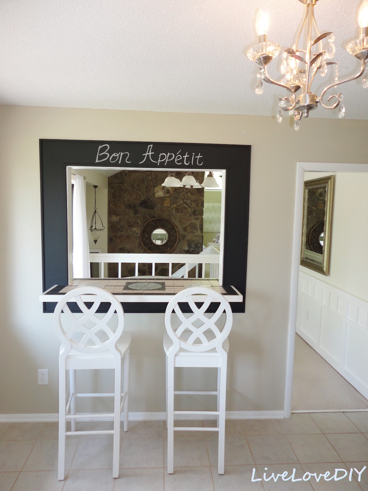 LiveLoveDIY: The Chalkboard Paint Kitchen Cabinet Makeover