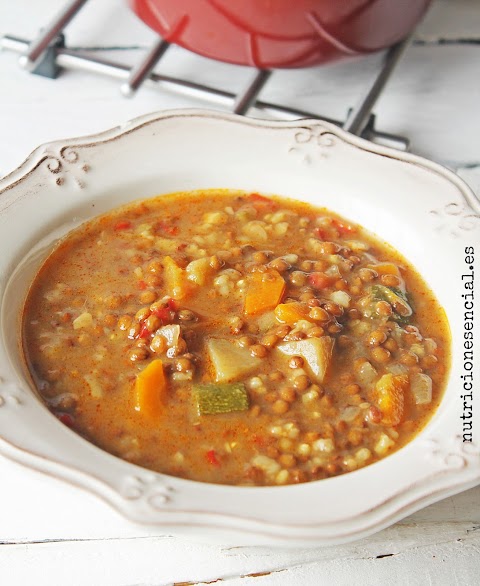 レンズ豆と野菜のスープ/Lentejas con verduras