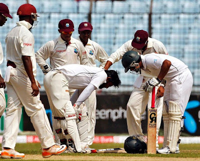 Few Moments on 1st test between Ban vs WI
