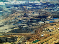 Alberta tar sands - An aerial view of the tar sands in Alberta, Canada. (Credit: Howl Arts Collective/Flickr) Click to Enlarge.