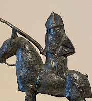 Pewter jousting knight