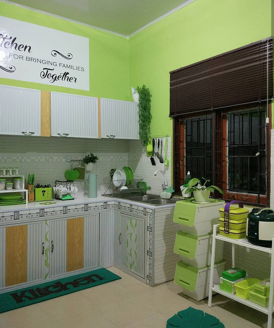 10 Desain Interior Dapur Nuansa Hijau Yang Cantik - desainer interior