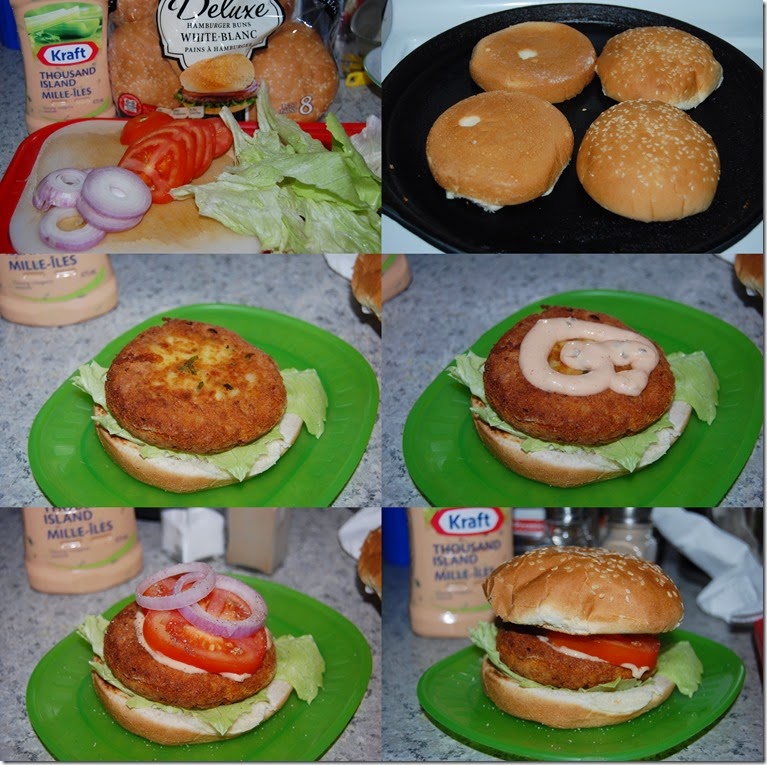 Paneer corn burger process 2